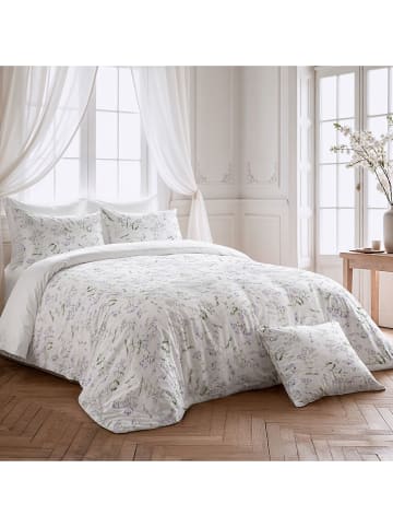 Pierre Cardin Perkalowa poszwa w kolorze biało-fioletowym na kołdrę