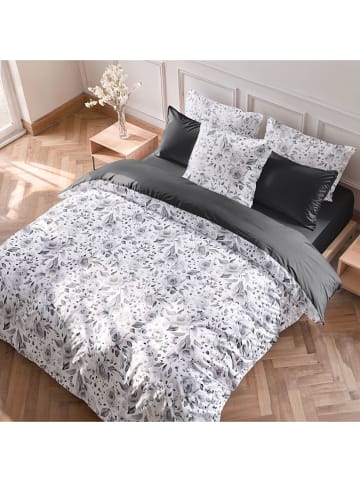 Pierre Cardin Perkalowa poszwa w kolorze antracytowo-srebrnym na kołdrę