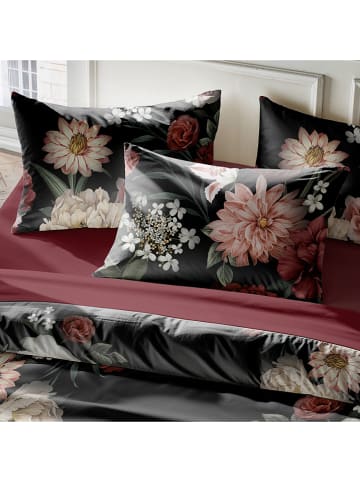 Pierre Cardin 2-delige set: perkal kussenhoezen zwart/lichtroze