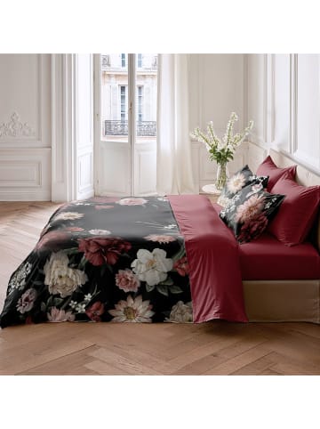 Pierre Cardin Perkalowa poszwa w kolorze czarno-fioletowym na kołdrę