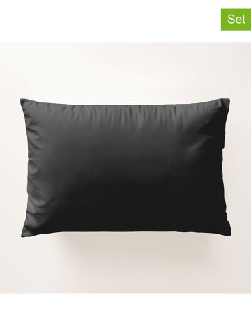 Pierre Cardin Perkalowe poszewki (2 szt.) w kolorze antracytowym na poduszkę