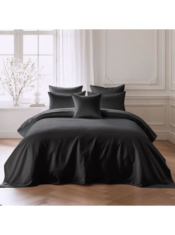 Pierre Cardin Perkalowa poszwa w kolorze antracytowym na kołdrę