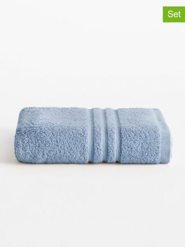 Pierre Cardin Paris 2-delige set: handdoeken "Premium" blauw
