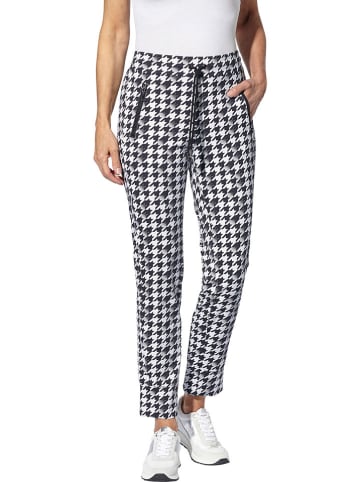 WITT WEIDEN Sweatbroek zwart/wit