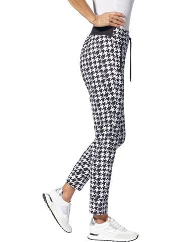 WITT WEIDEN Sweatbroek zwart/wit