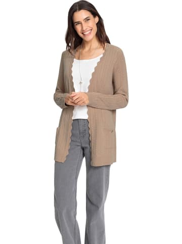 WITT WEIDEN Woll-Cardigan in Hellbraun