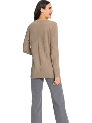 WITT WEIDEN Woll-Cardigan in Hellbraun