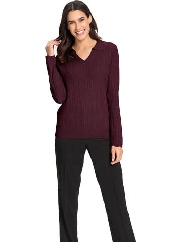 WITT WEIDEN Woll-Pullover in Rot