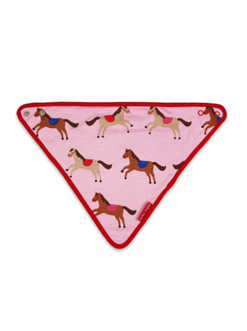 Toby Tiger Dreieckstuch in Rosa - (L)32 x (B)22 cm