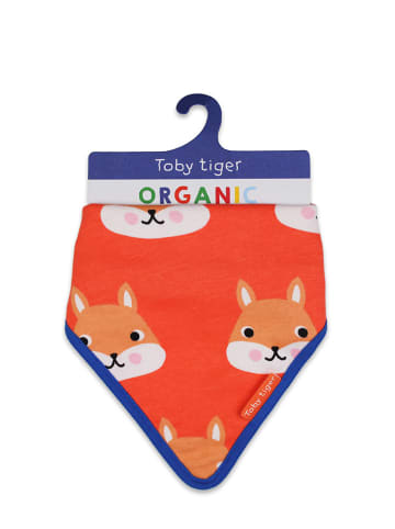 Toby Tiger Dreieckstuch in Rot - (L)32 x (B)22 cm