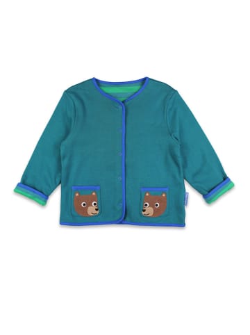 Toby Tiger Wende-Sweatjacke in Blau