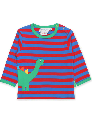 Toby Tiger Longsleeve in Blau/ Rot/ Grün