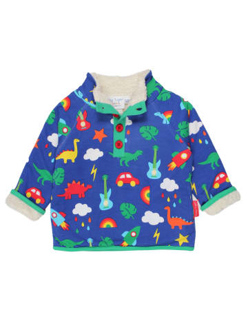 Toby Tiger Fleecepullover in Blau