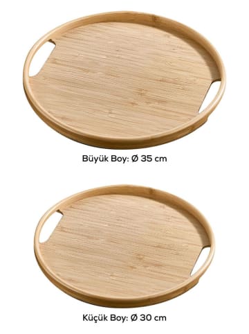 Violeta Home Tace (2 szt.) w kolorze jasnobrązowym