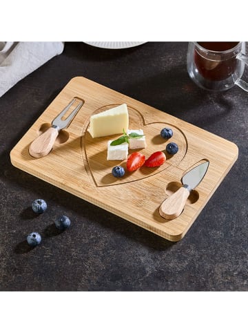 Violeta Home Deska w kolorze jasnobrązowym do serwowania - 29 x 18 cm