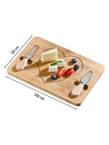 Violeta Home Deska w kolorze jasnobrązowym do serwowania - 29 x 18 cm