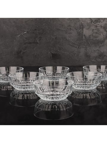 Violeta Home 6-delige set: serveerschalen transparant - (H)6 x Ø 8 cm