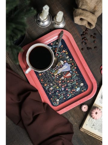 Violeta Home Taca w kolorze jasnoróżowo-czarnym - 30,7 x 23,3 cm