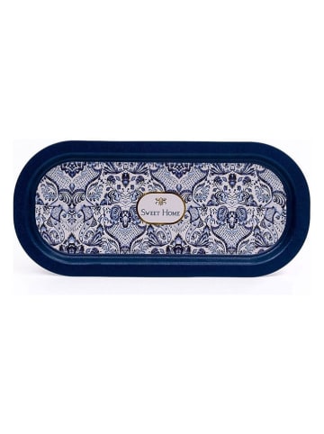 Violeta Home Tablett in Dunkelblau - (L)35 x (B)16 cm