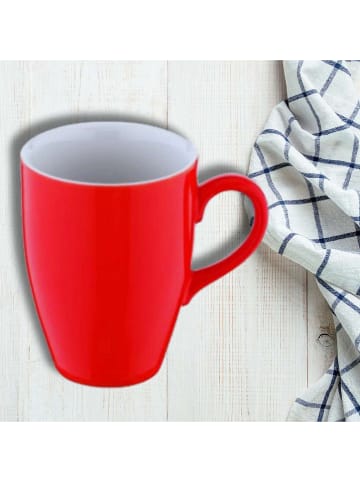 Violeta Home 6-delige set: koffiekoppen rood - 240 ml