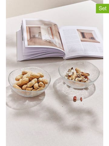 Violeta Home 6-delige set: serveerschalen transparant - (H)6 x Ø 10,5 cm