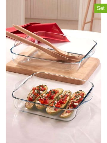 Violeta Home 2-delige set: ovenschalen transparant
