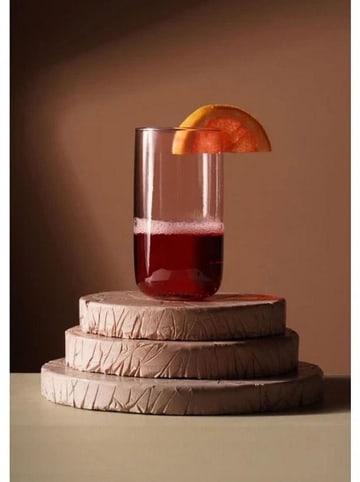 Violeta Home Szklanki (3 szt.) w kolorze jasnoróżowym - 365 ml