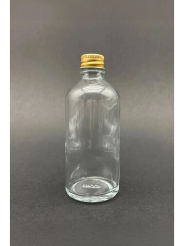 Violeta Home 12er-Set: Glasflaschen in Transparent/ Gold - 100 ml