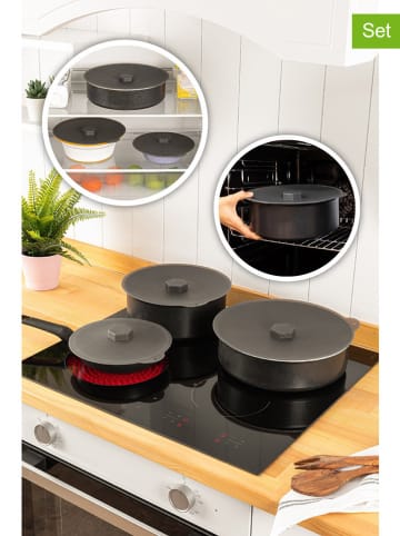 Violeta Home 3-delige set: deksels zwart
