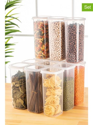 Violeta Home 12er-Set: Vorratsbehälter in Transparent - 1,75 l