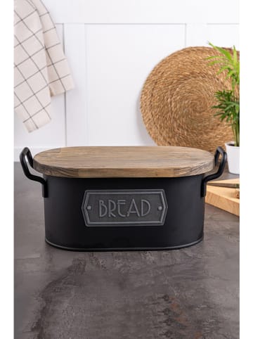 Violeta Home Vorratsbehälter in Schwarz - (B)40 x (H)17 x (T)20 cm