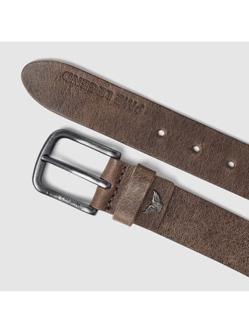 PME Legend Skórzany pasek w kolorze brązowym