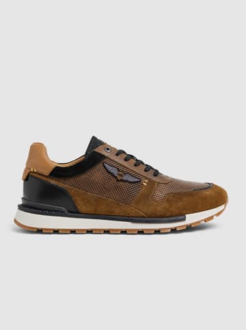 PME Legend Leder-Sneakers in Cognac