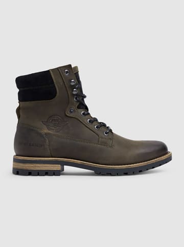 PME Legend Skórzane botki w kolorze ciemnobrązowym