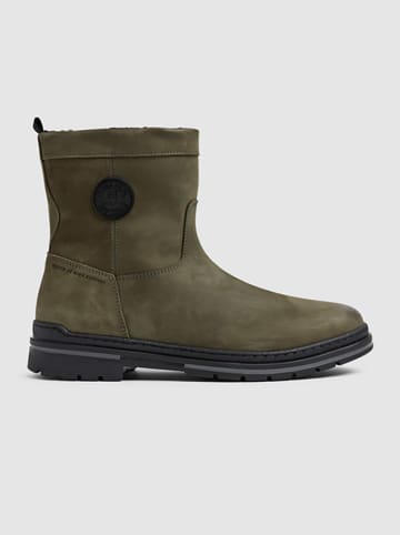 PME Legend Leder-Boots in Khaki