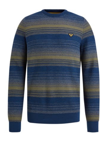 PME Legend Pullover in Blau/ Oliv