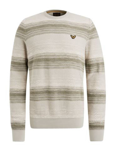 PME Legend Pullover in Creme/ Taupe