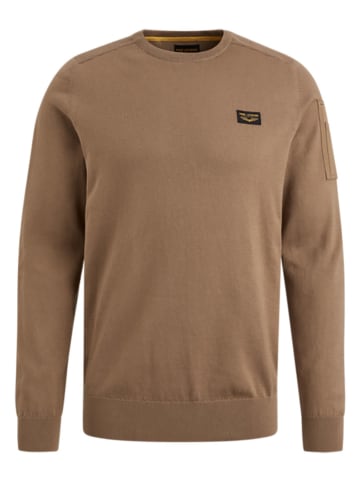 PME Legend Sweter w kolorze karmelowym