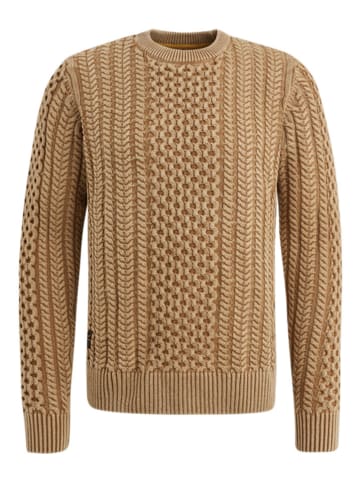 PME Legend Sweter w kolorze jasnobrązowym