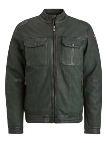 PME Legend Leren jas donkergroen
