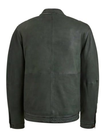 PME Legend Lederjacke in Dunkelgrün