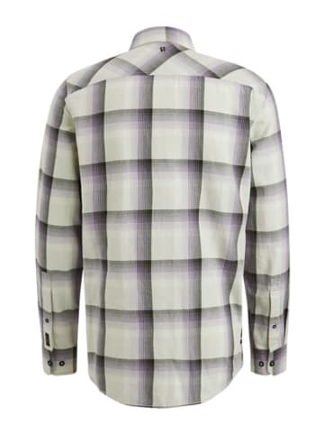 PME Legend Blouse wit/antraciet/paars