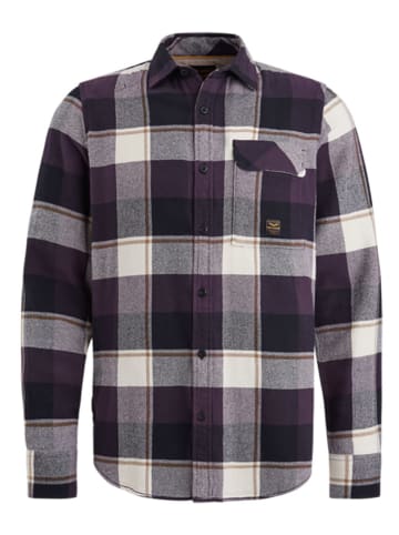 PME Legend Blouse auberginekleurig/wit