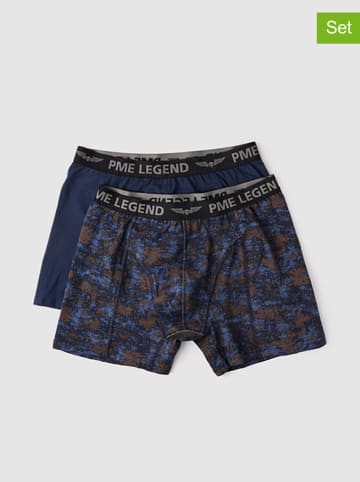 PME Legend 2er-Set: Boxershorts in Dunkelblau