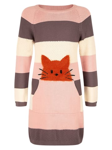 happy girls by Eisend Kleid in Rosa/ Creme/ Braun