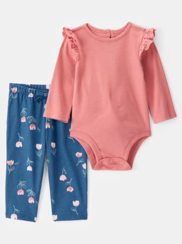 carter's 2tlg. Outfit in Rosa/Blau