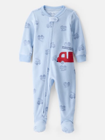 carter's Strampler in Hellblau/ Rot