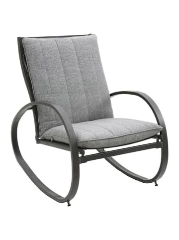 WellHome Outdoor-Schaukelstuhl in Grau - (B)64,5 x (H)88 x (T)87 cm