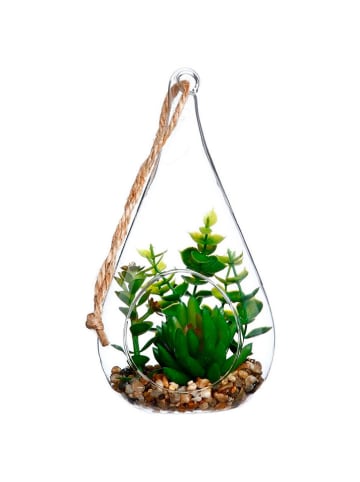 WellHome Kunstplant groen - (B)9,8 x (H)18,5 x (D)9 cm
