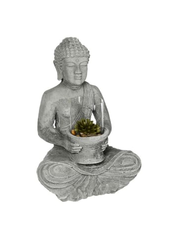 WellHome Decofiguur grijs - (B)29,5 x (H)40 x (D)26 cm